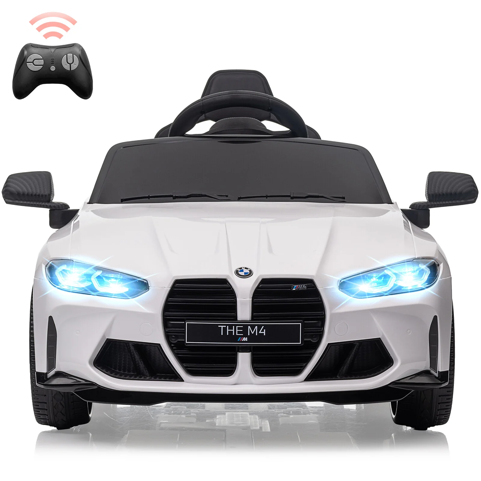 12V Licensed BMW M4 Kids Electric Ride-On Car with Suspension, 3 Speeds, Bluetooth, MP3, LED Lights, Remote Control - Image 9