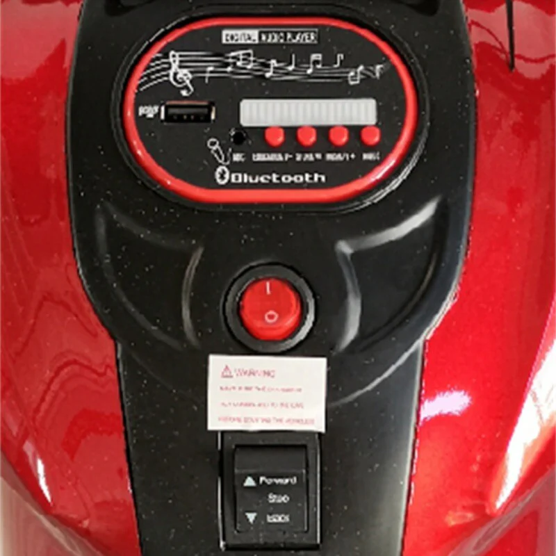 12V Red Ride-On Motorcycle with Training Wheels for Kids Ages 3-6, Speed 1.8-3.2 mph - Image 15