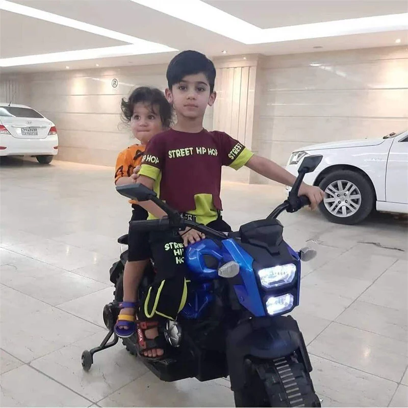 12V Kids Ride-On Motorcycle Toy with Training Wheels, Speed 1.8-3.2 mph, Suitable for Ages 3+ - Image 8