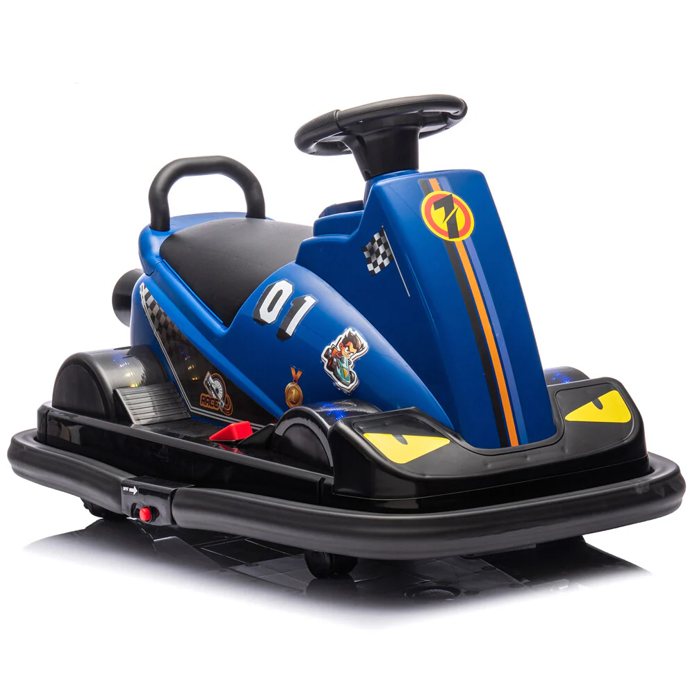 12V Kids Ride-On Motorized Bumper Car with 360-Degree Rotation, 1.55 MPH Speed for Ages 3-5 - Image 12