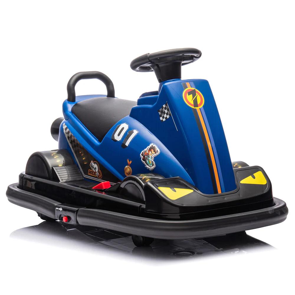 12V Ride-On Motorized Bumper Car for Kids Ages 3-5 with 360° Rotation and 1.55 MPH Speed - Image 3