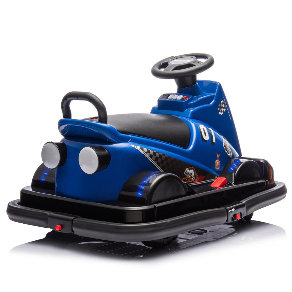 12V Ride-On Motorized Bumper Car for Kids Ages 3-5 with 360° Rotation and 1.55 MPH Speed - Image 4