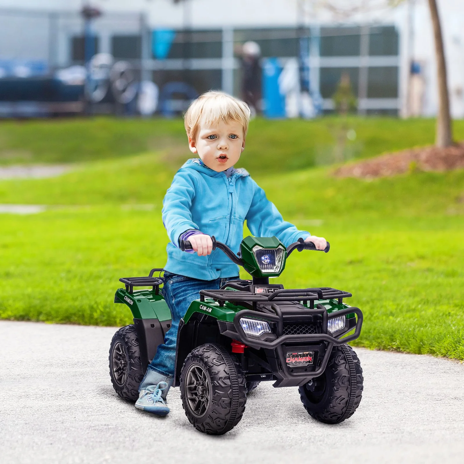 12V Battery Operated Kids 4-Wheeler ATV for Ages 3-5 Green