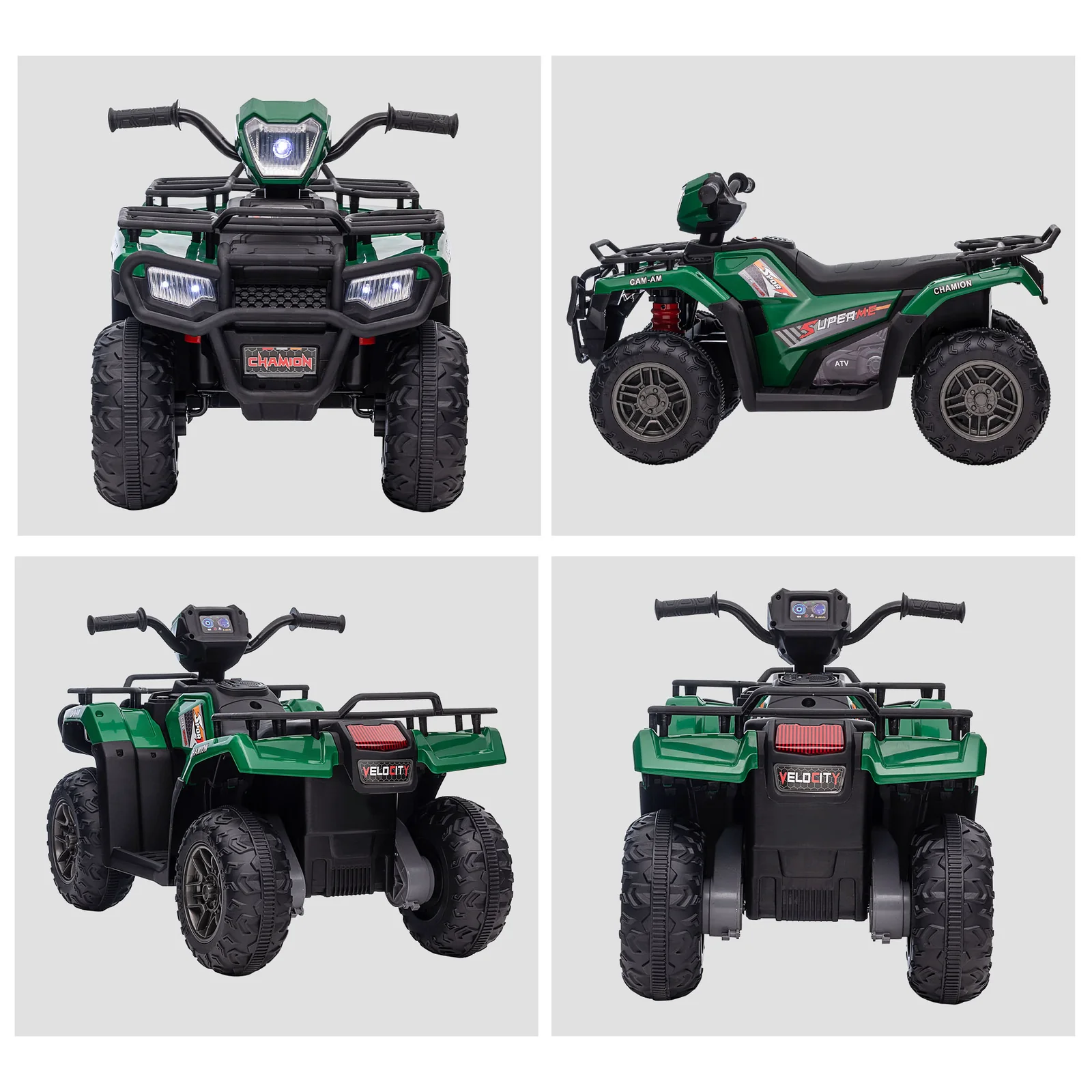 12V Electric Kids ATV with AUX & USB Ports, Rugged Four-Wheeler - Image 5