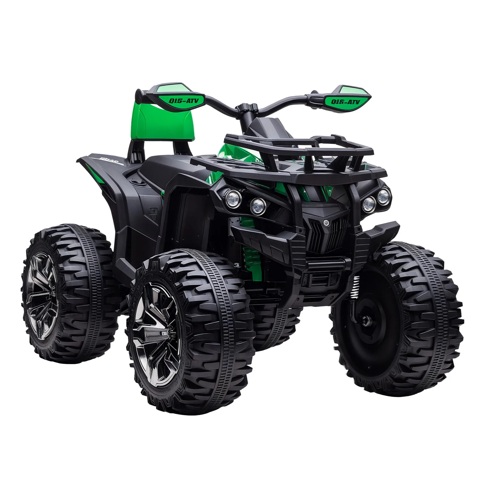 12V Kids ATV Quad Toy Car with Music and Headlights Green - Image 3