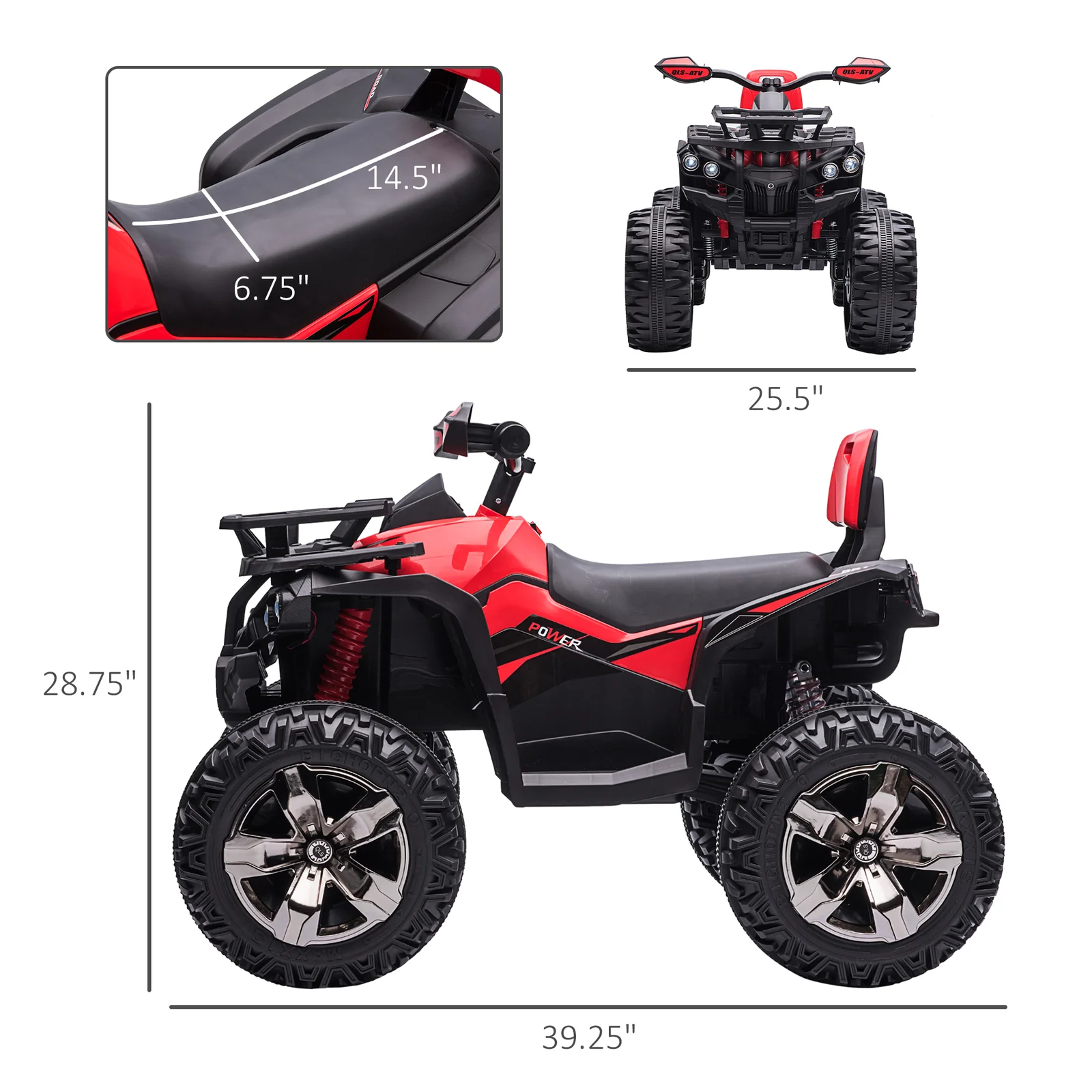 12V Electric Kids ATV Ride-On Car with Music and Realistic Headlights - Image 3