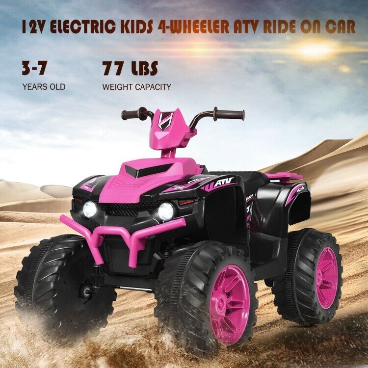12V Kids ATV with LED Lights and Treaded Tires - The Perfect Ride for Young Adventurers! - Image 6
