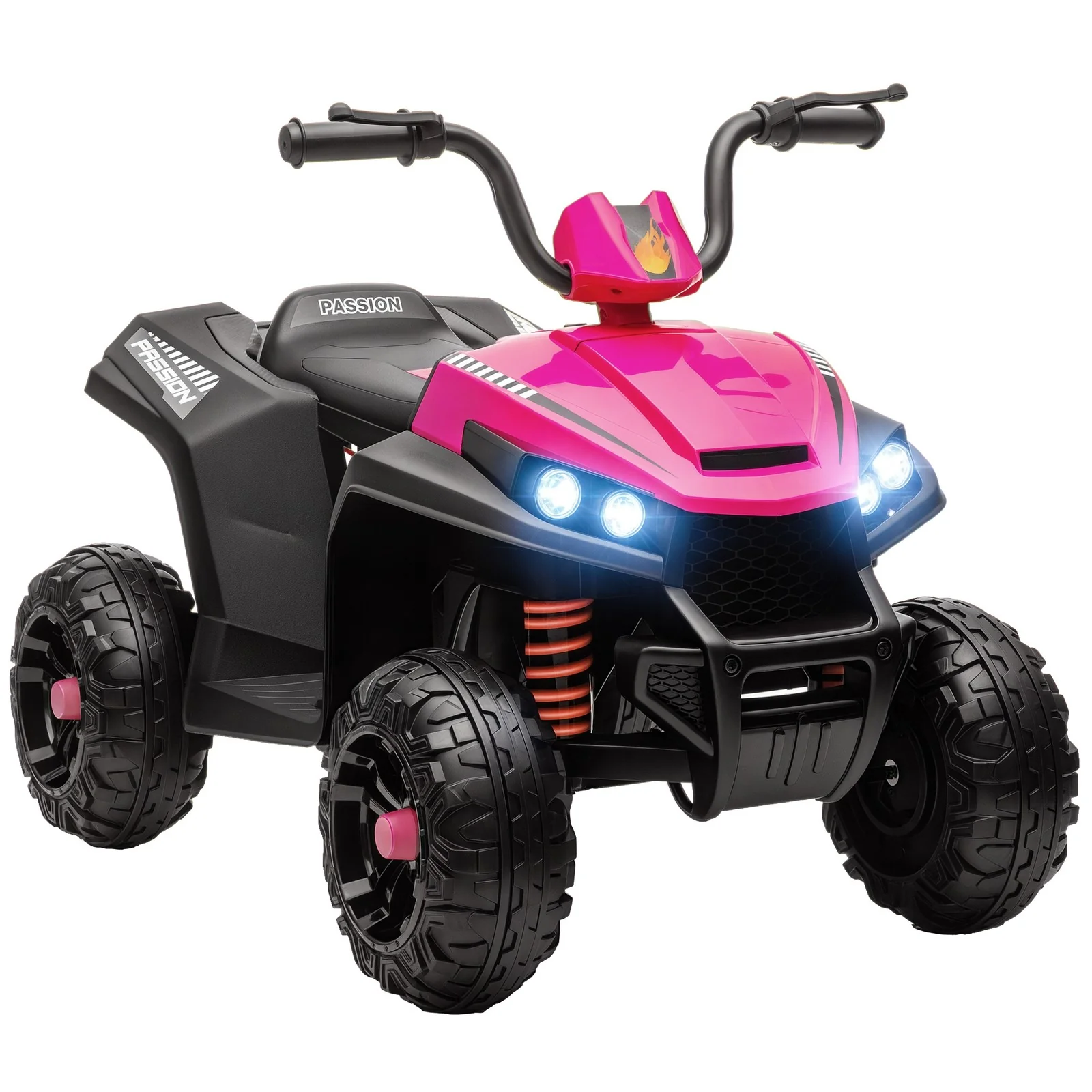 12V Kids ATV with Spring Suspension and Forward & Reverse Drive Pink - Image 12