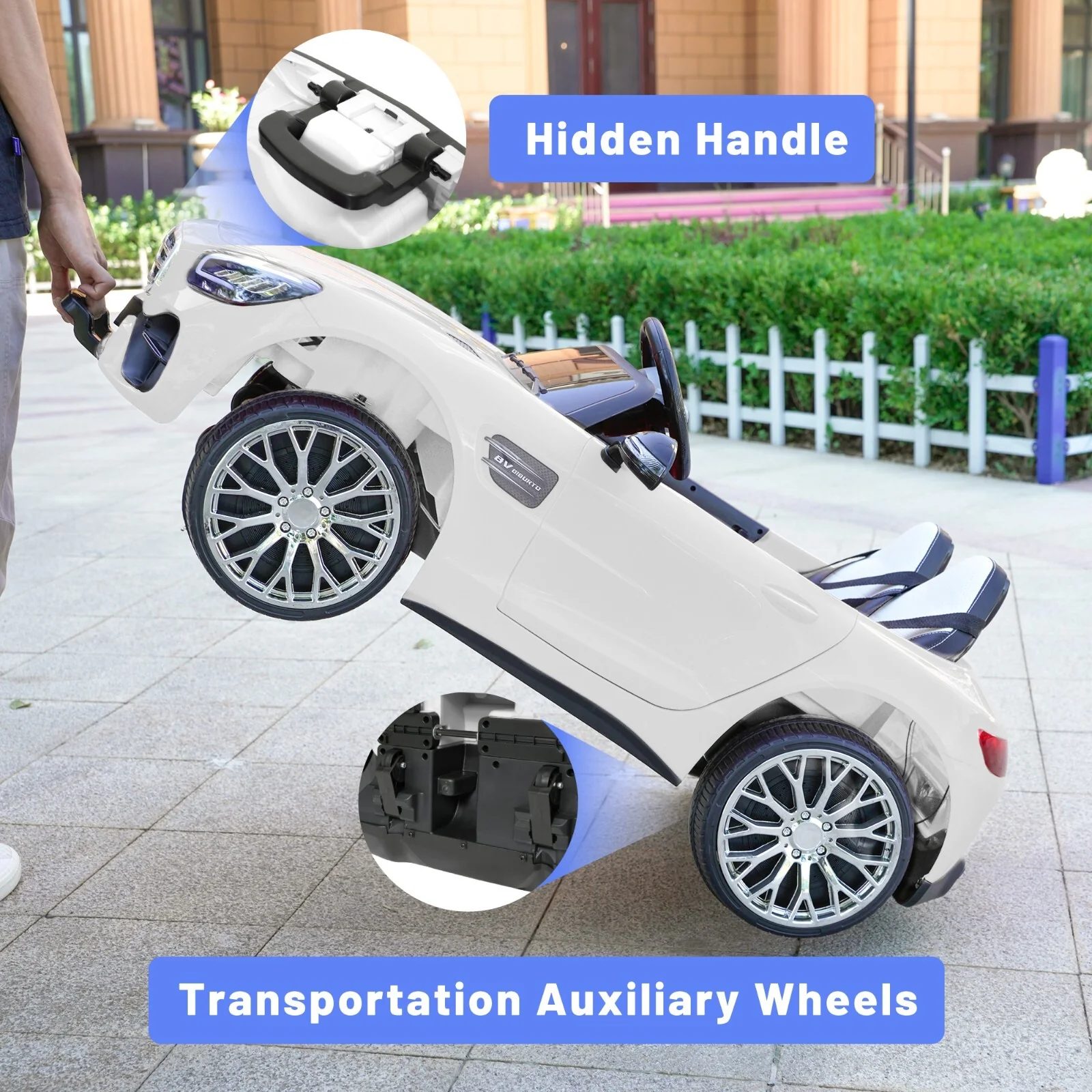 12V Electric Kids Ride-On Car with 2 Seats, 55W Dual Motors, and Remote Control - Image 4