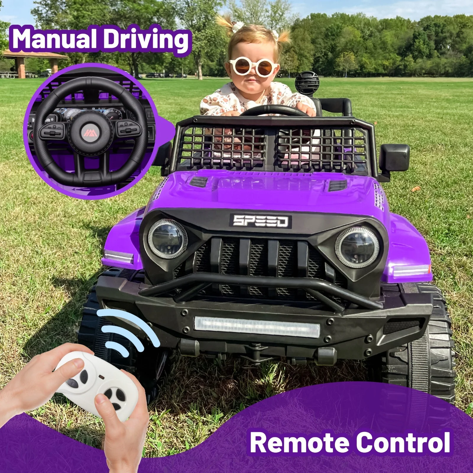 12V Battery-Powered Kids Electric Ride-On Truck with Remote Control and Durable Wheels - Image 2
