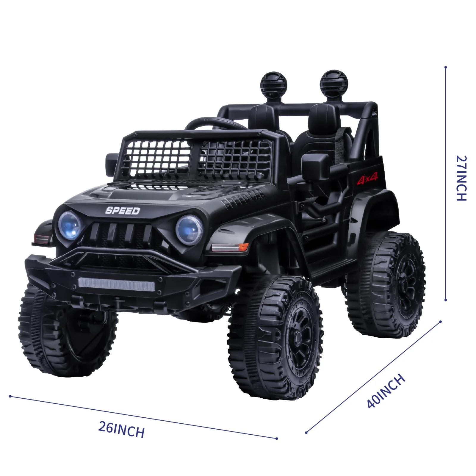 12V Electric Ride-On Jeep for Kids with 2x55W Motors, Battery Power, and Remote Control - Image 7