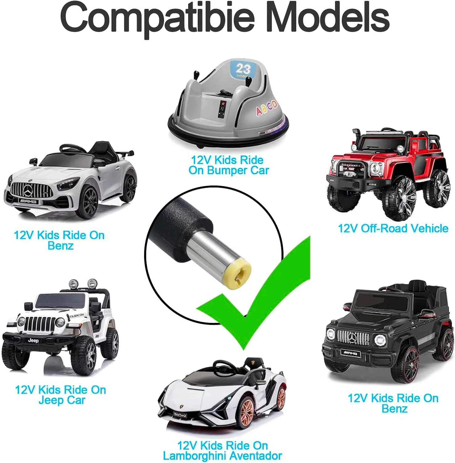 12V Charger for Kids Electric Ride-On Cars and Batteries - Image 5