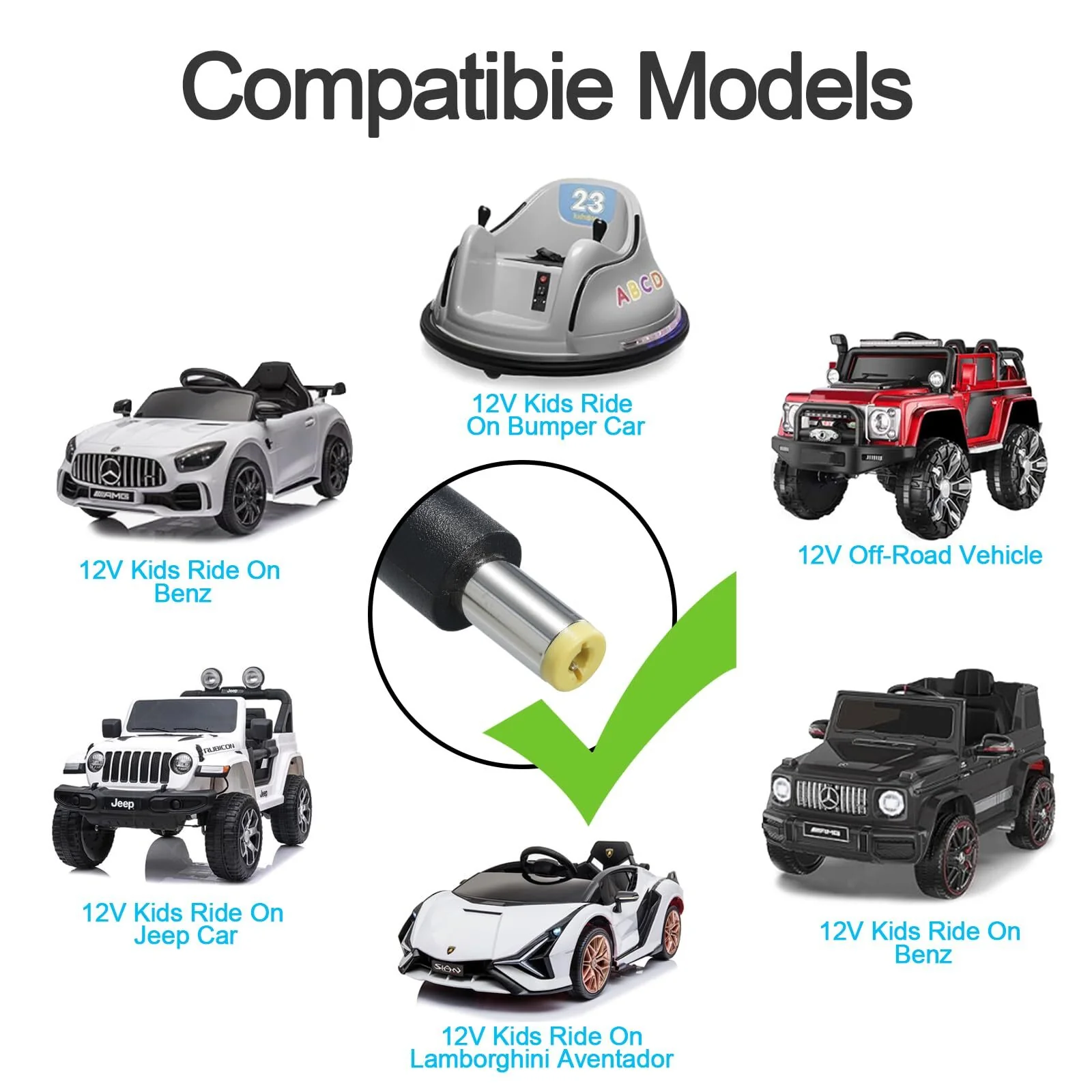 12V Battery Charger for Kids Ride-On SUV Toys Car - Image 5