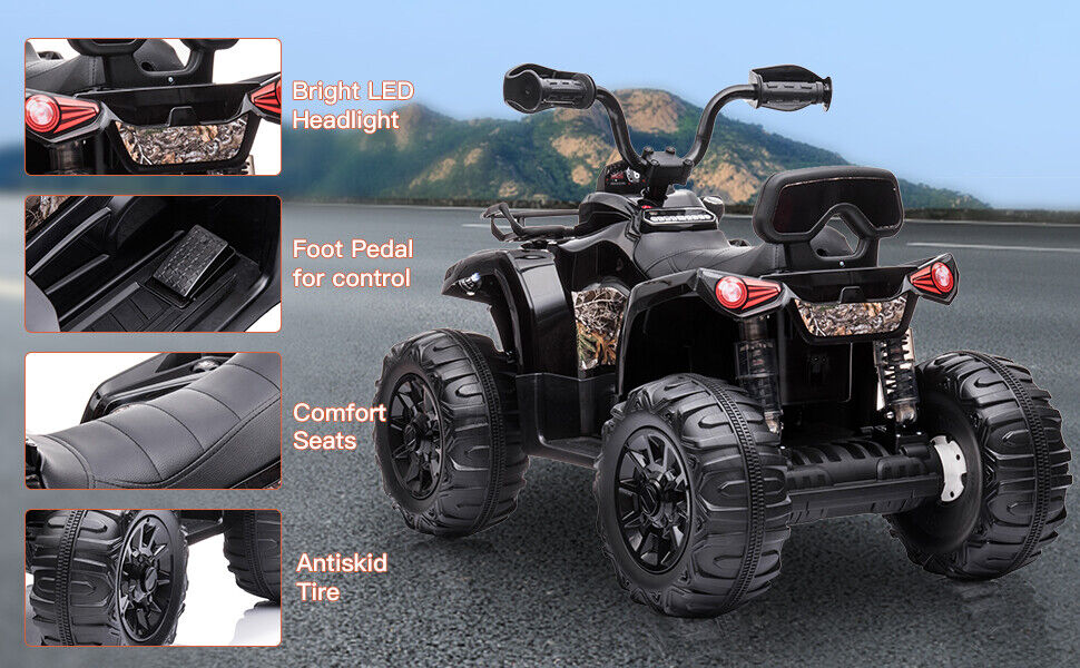 12V Kids Electric ATV Quad Car Toy for Toddlers - Battery Powered 4-Wheeler - Image 14