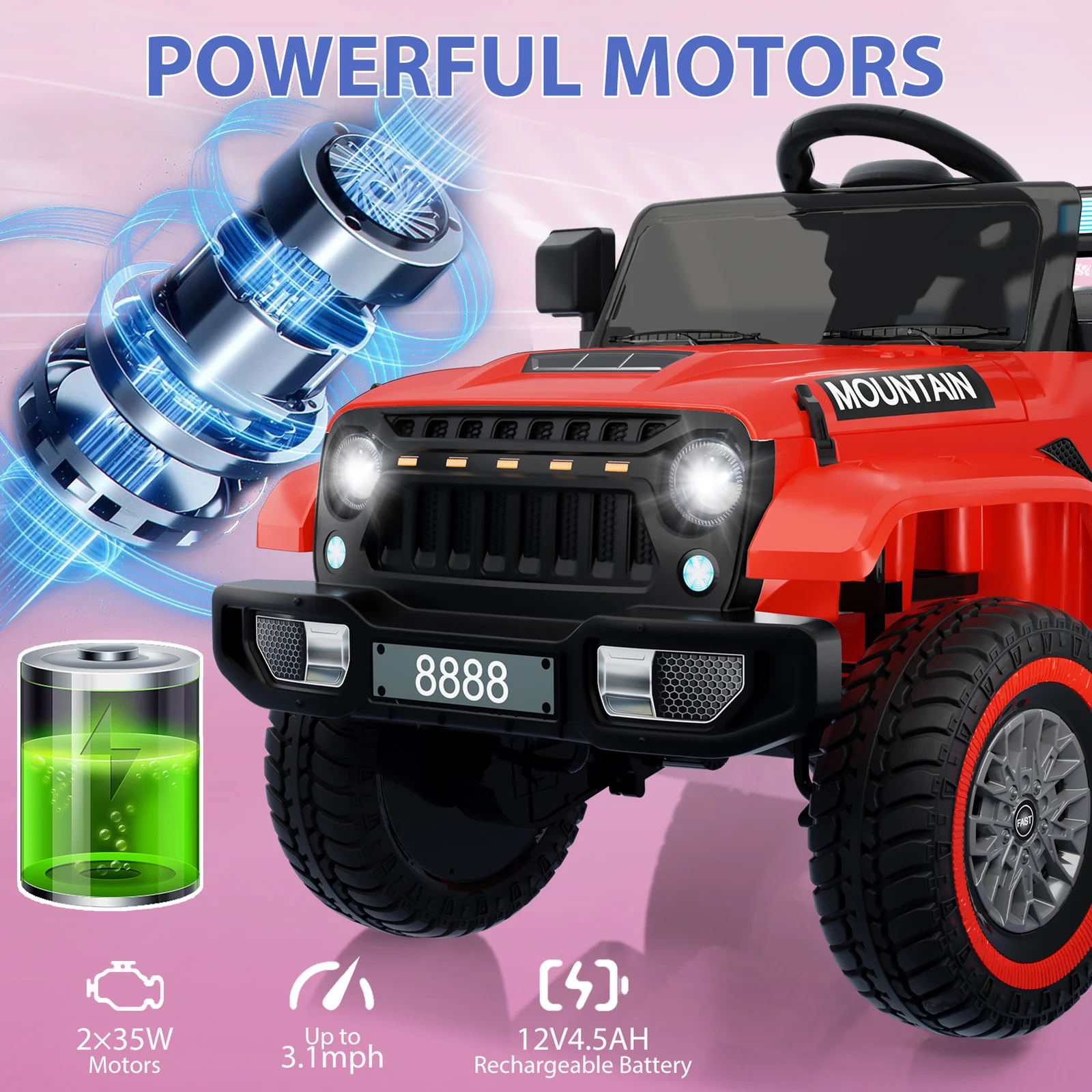12V Kids Electric 4-Wheeler Car with Remote Control - Image 13