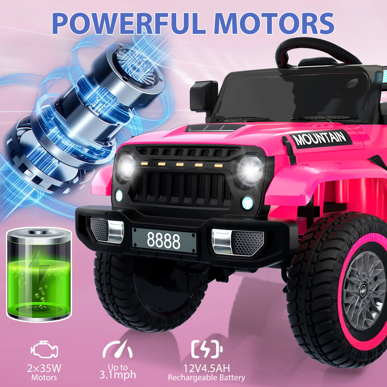 12V Kids Electric 4-Wheeler Car with Remote Control - Image 19