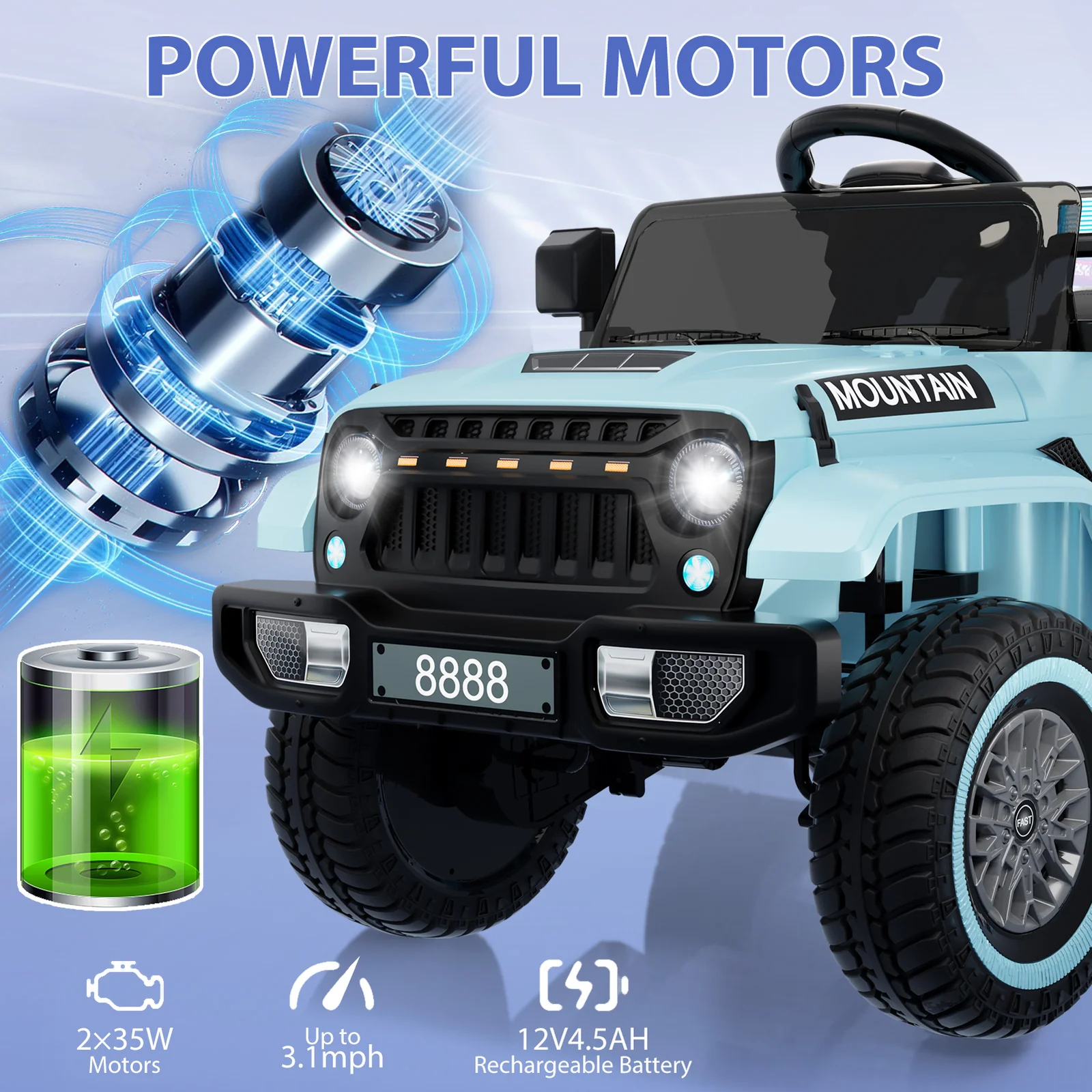12V Kids Electric 4-Wheeler Car with Remote Control - Image 24
