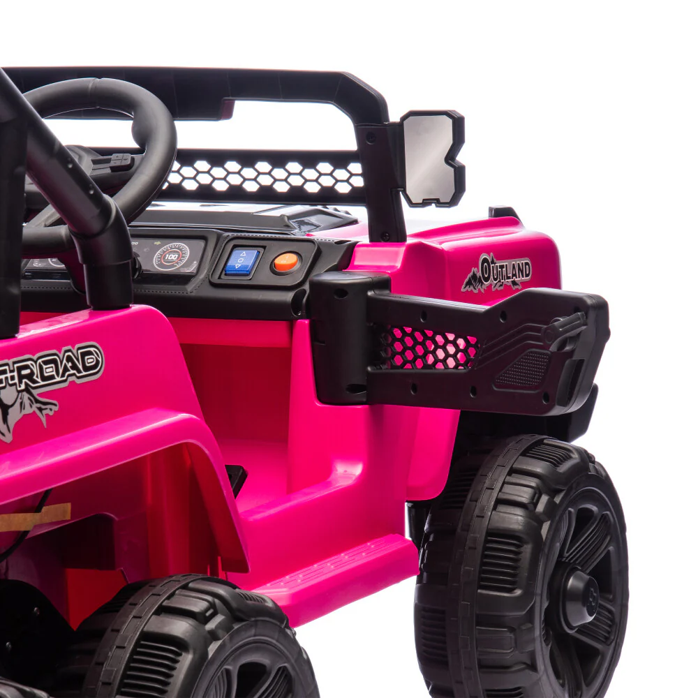 12V Kids Electric Truck Toy with 6 Wheels, LED Lights, Music, and Parent Remote Control - Image 11
