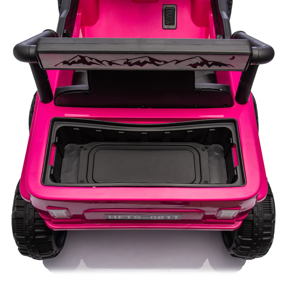 12V Kids Electric Truck Toy with 6 Wheels, LED Lights, Music, and Parent Remote Control - Image 14