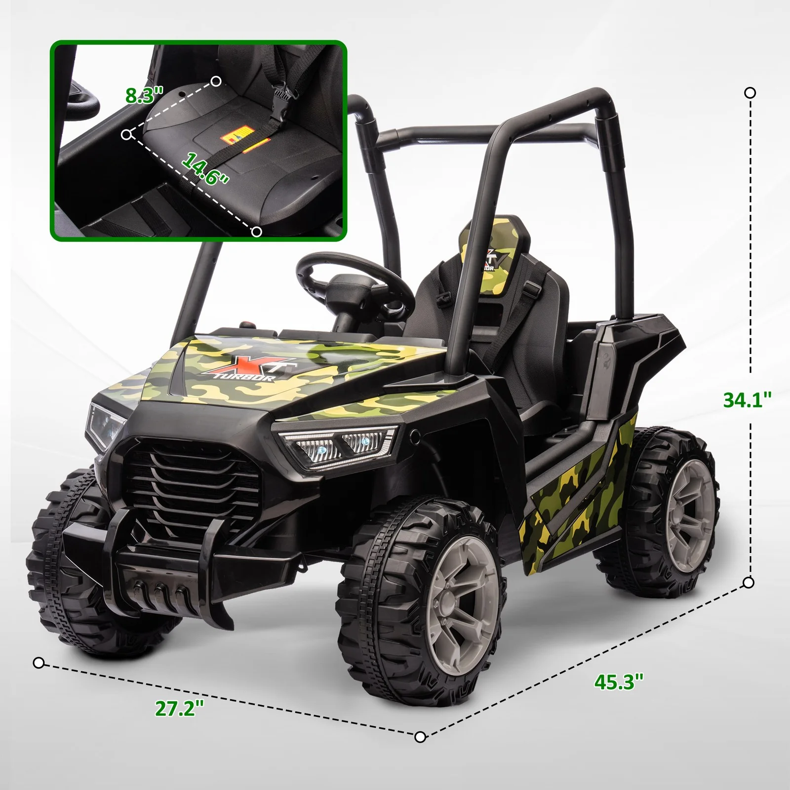 12V Kids Electric Ride-On Car with Parent Remote Control and Spring Suspension - Image 2