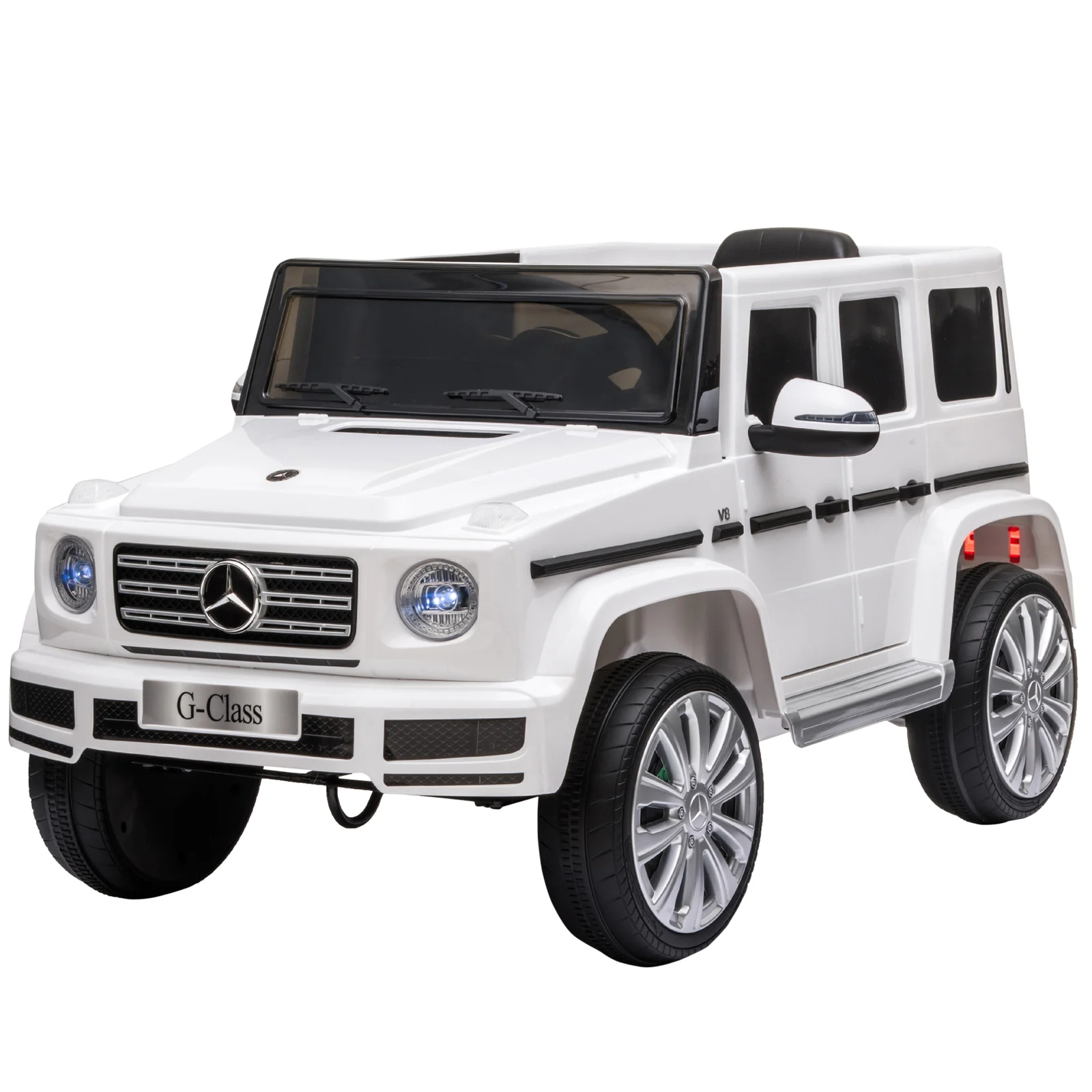 12V Kids Electric Ride-On Car with Remote Control, Headlights, Music, Suspension, and Storage Compartment - Image 15