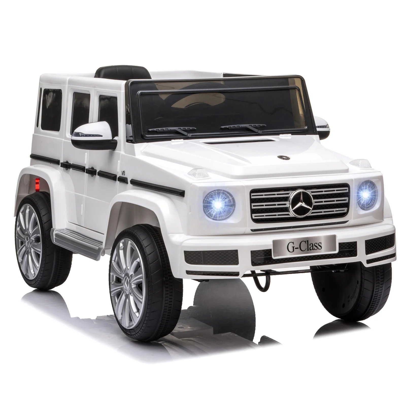 12V Kids Electric Ride-On Car with Remote Control, Headlights, Music, Suspension, and Storage Compartment - Image 17