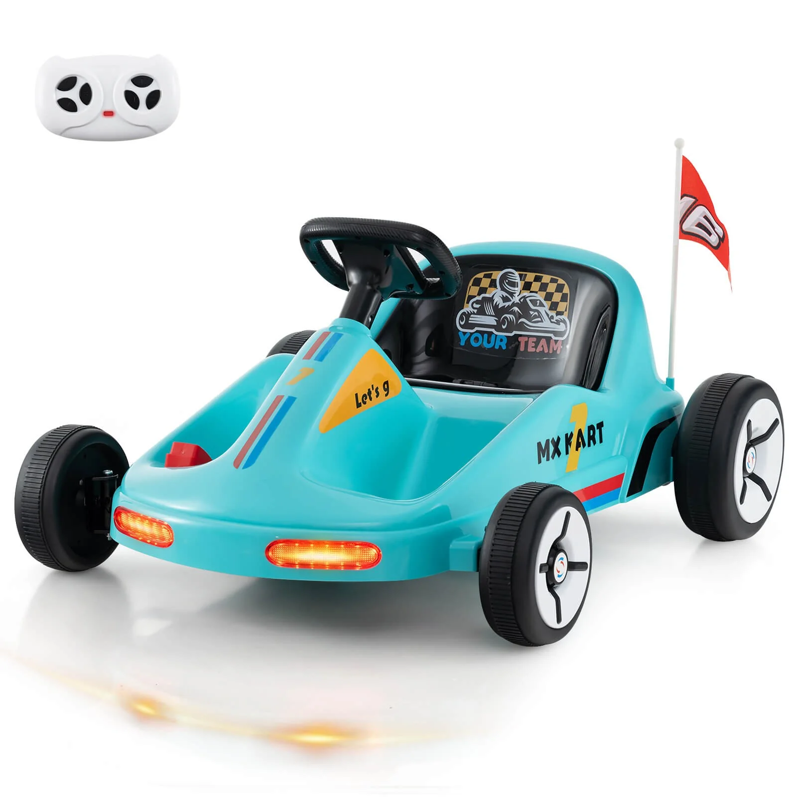 12V Kids Electric Ride-On Go-Kart with 7AH Battery and Remote Control - Image 10
