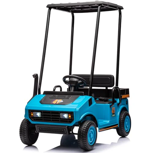 12V Kids Electric Golf Cart Ride On Car with Parental Remote Control - Image 10