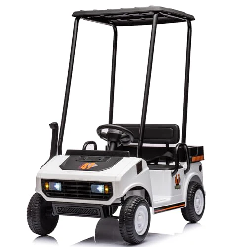 12V Kids Electric Golf Cart Ride On Car with Parental Remote Control - Image 24