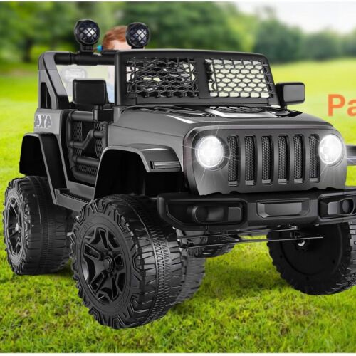 12V Kids Electric Jeep Car with Remote Control, Bluetooth, LED Lights, and MP3 Player - Image 2