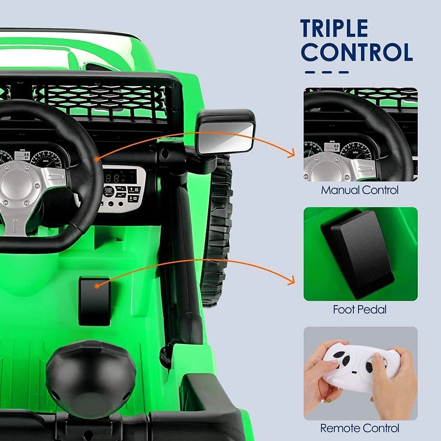 12V Kids Electric Jeep with Remote Control, 3 Speeds, LED Lights, and MP3 Compatibility - Image 35