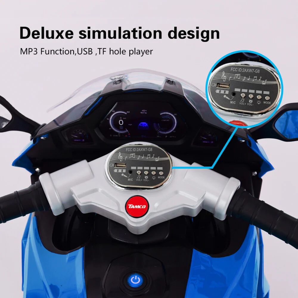 12V Electric Motorcycle for Kids with Rechargeable Battery - Image 29