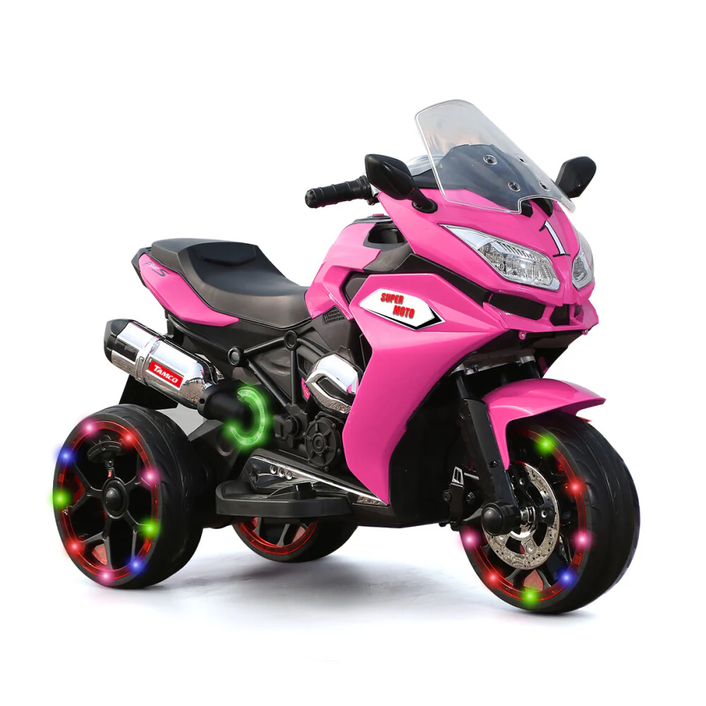 12V Kids Electric Ride-On Motorcycle with 3 LED Lighted Wheels - Image 33