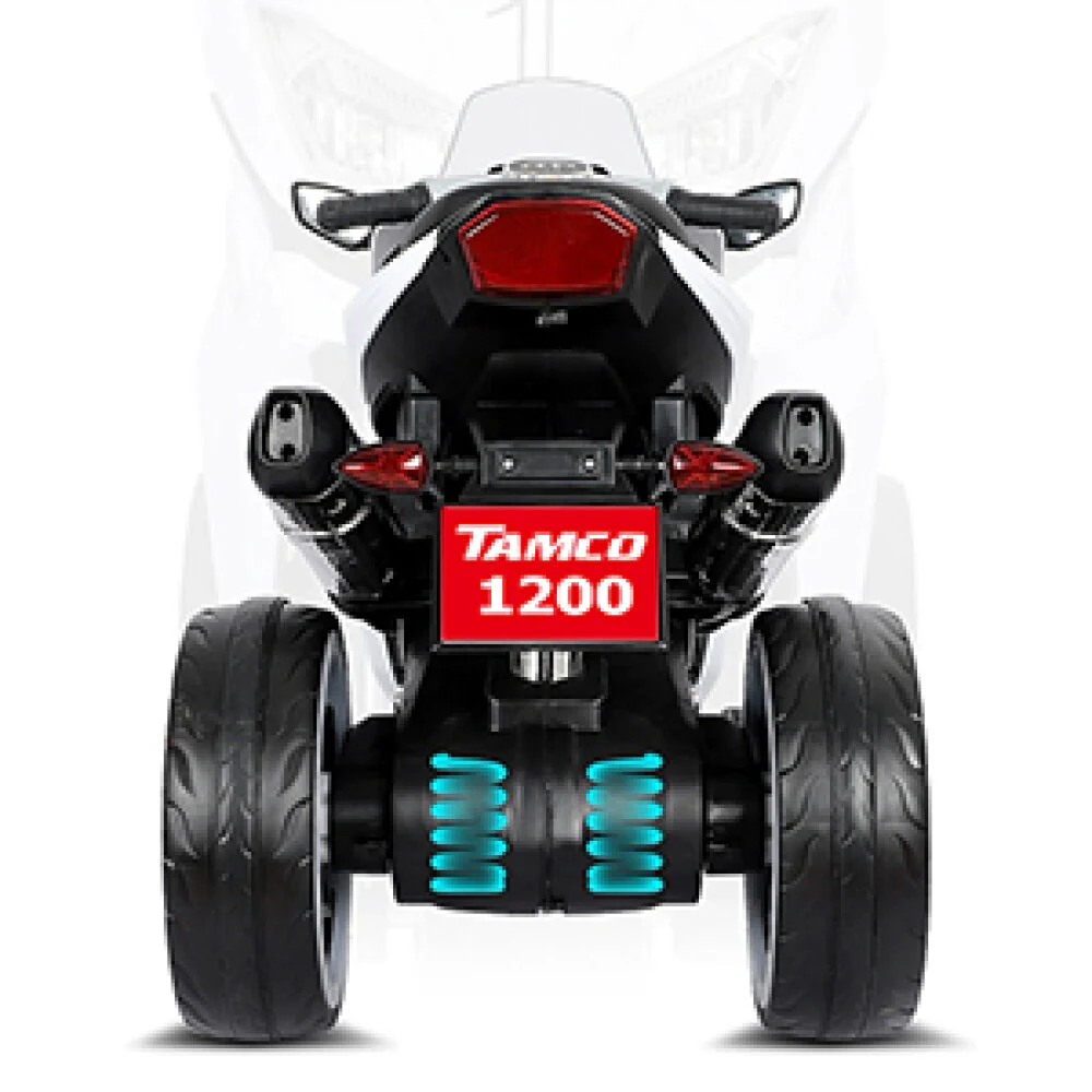 12V Kids Electric Ride-On Motorcycle with 3 LED Lighted Wheels - Image 8