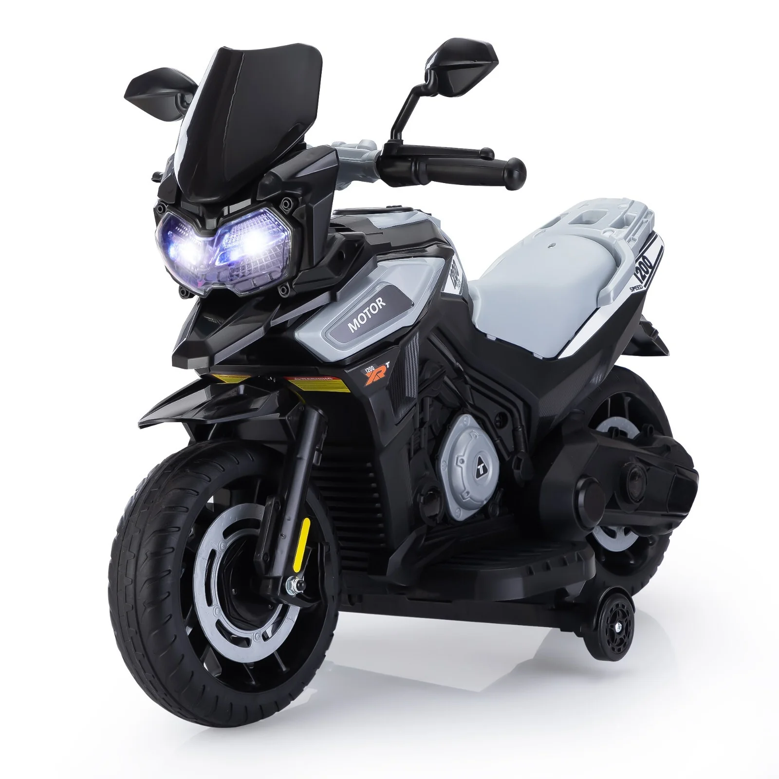 12V Battery-Powered Kids Electric Ride-On Motorcycle with Music