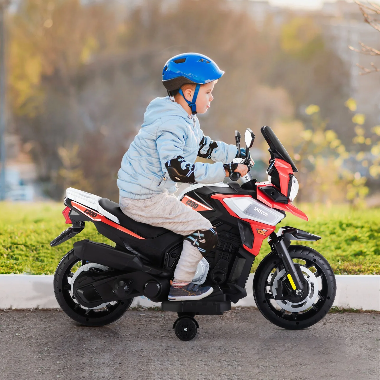 12V Battery-Powered Kids Electric Ride-On Motorcycle with Music - Image 23