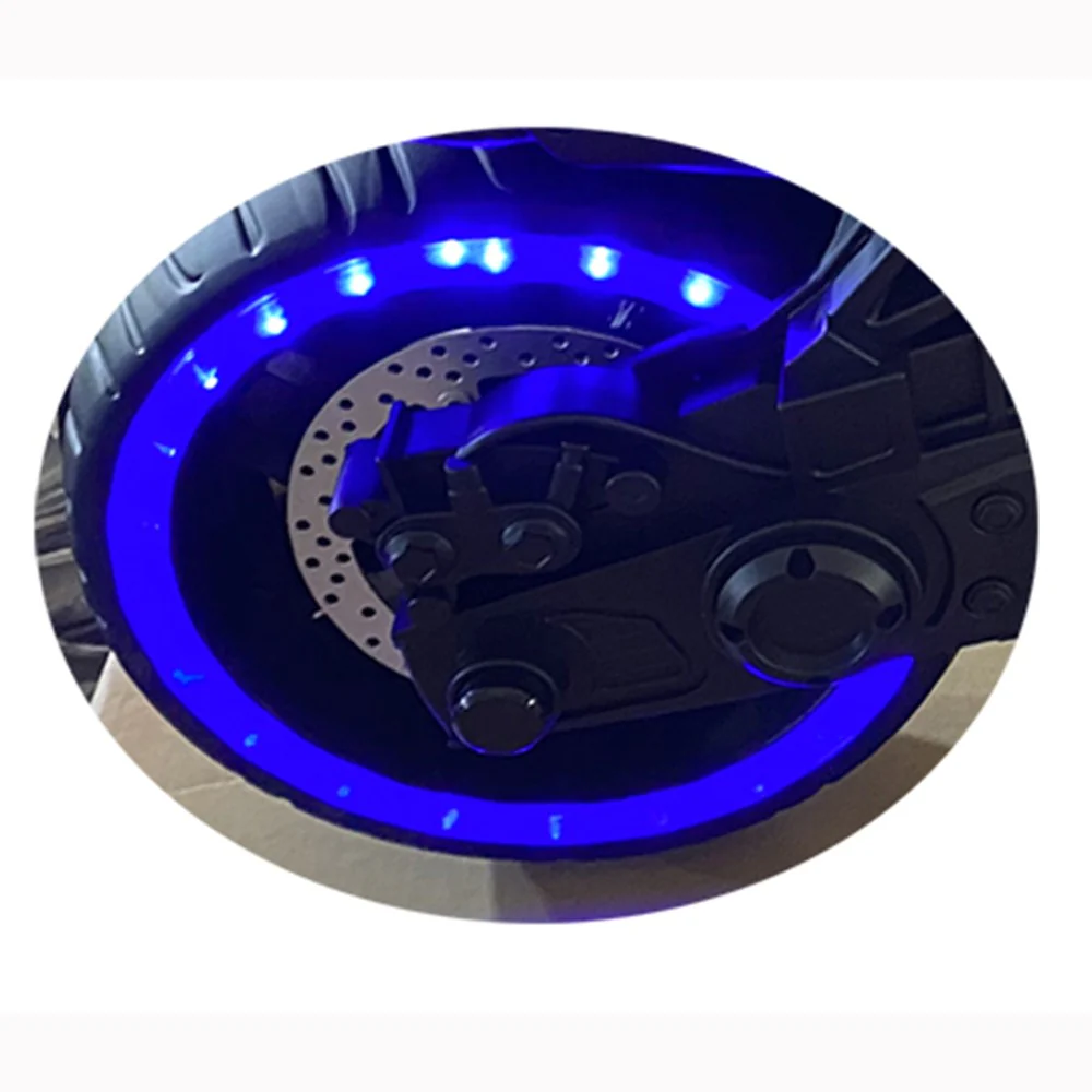 12V Kids Electric Ride-On Motorcycle Toy with Bluetooth Music, Auxiliary Wheels, and LED Lights - Image 25
