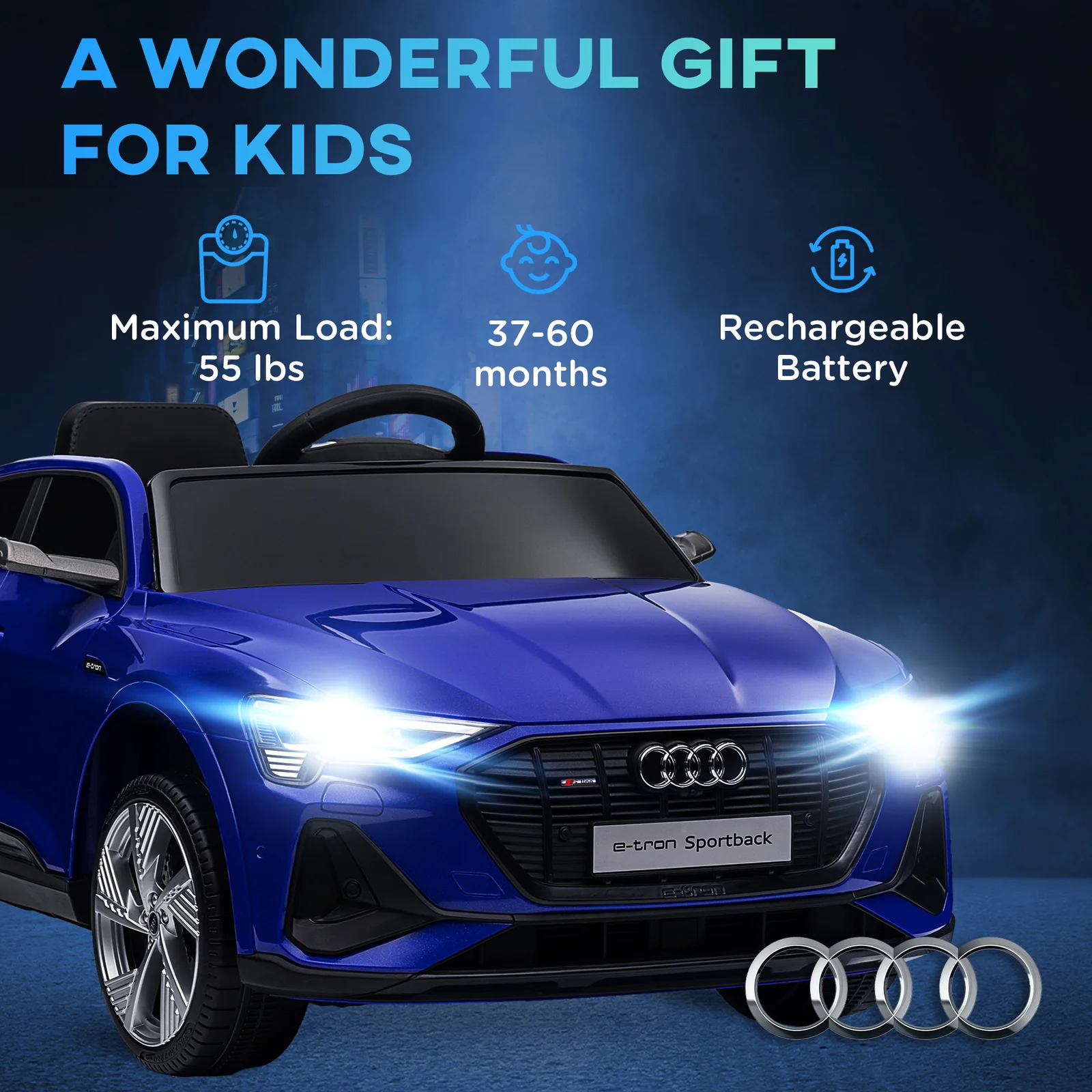12V Battery-Powered Electric Ride-On Car with Remote Control for Kids Ages 3-5 - Image 8