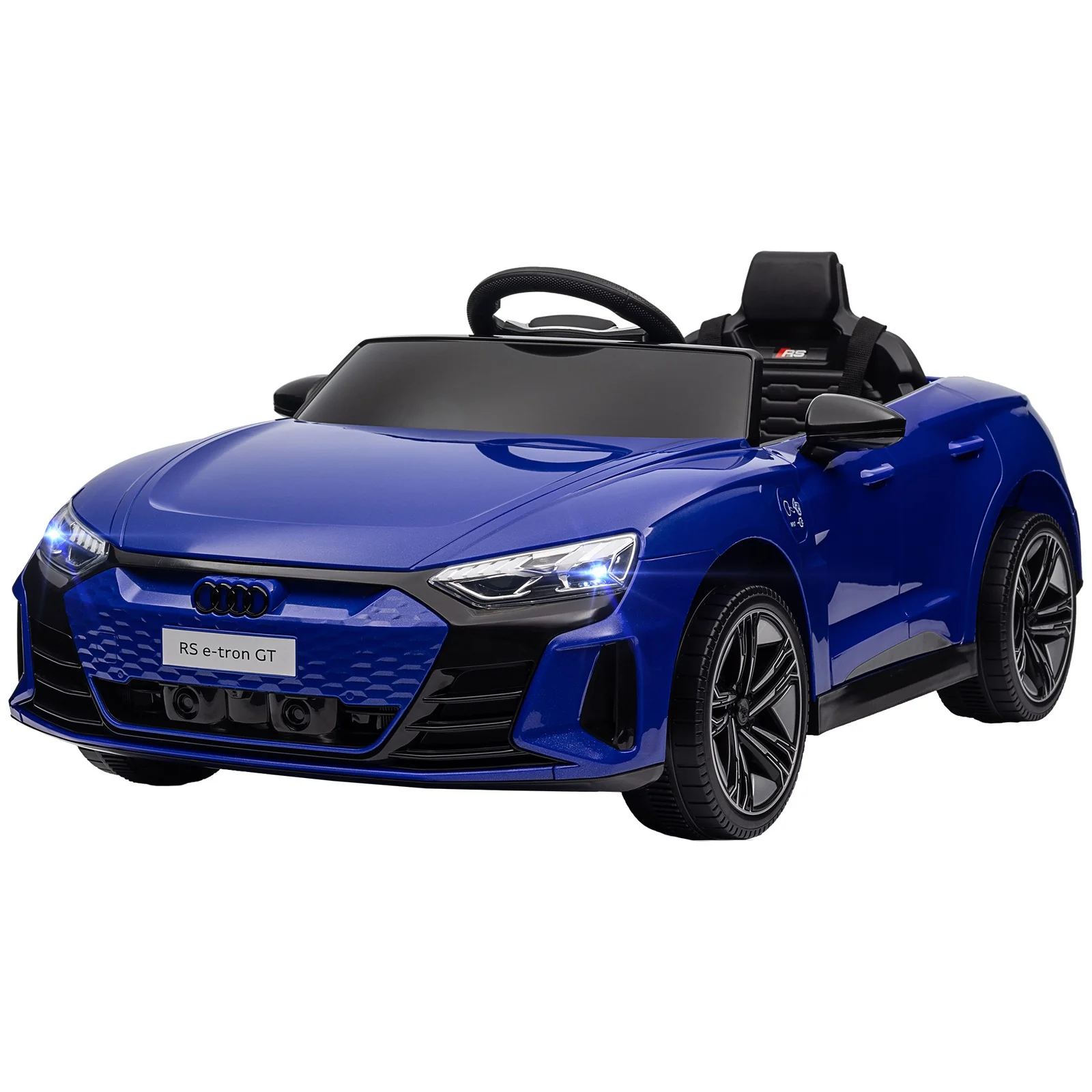 12V Kids Electric Ride-On Car Licensed Audi RS e-tron GT Dark Blue - Image 4