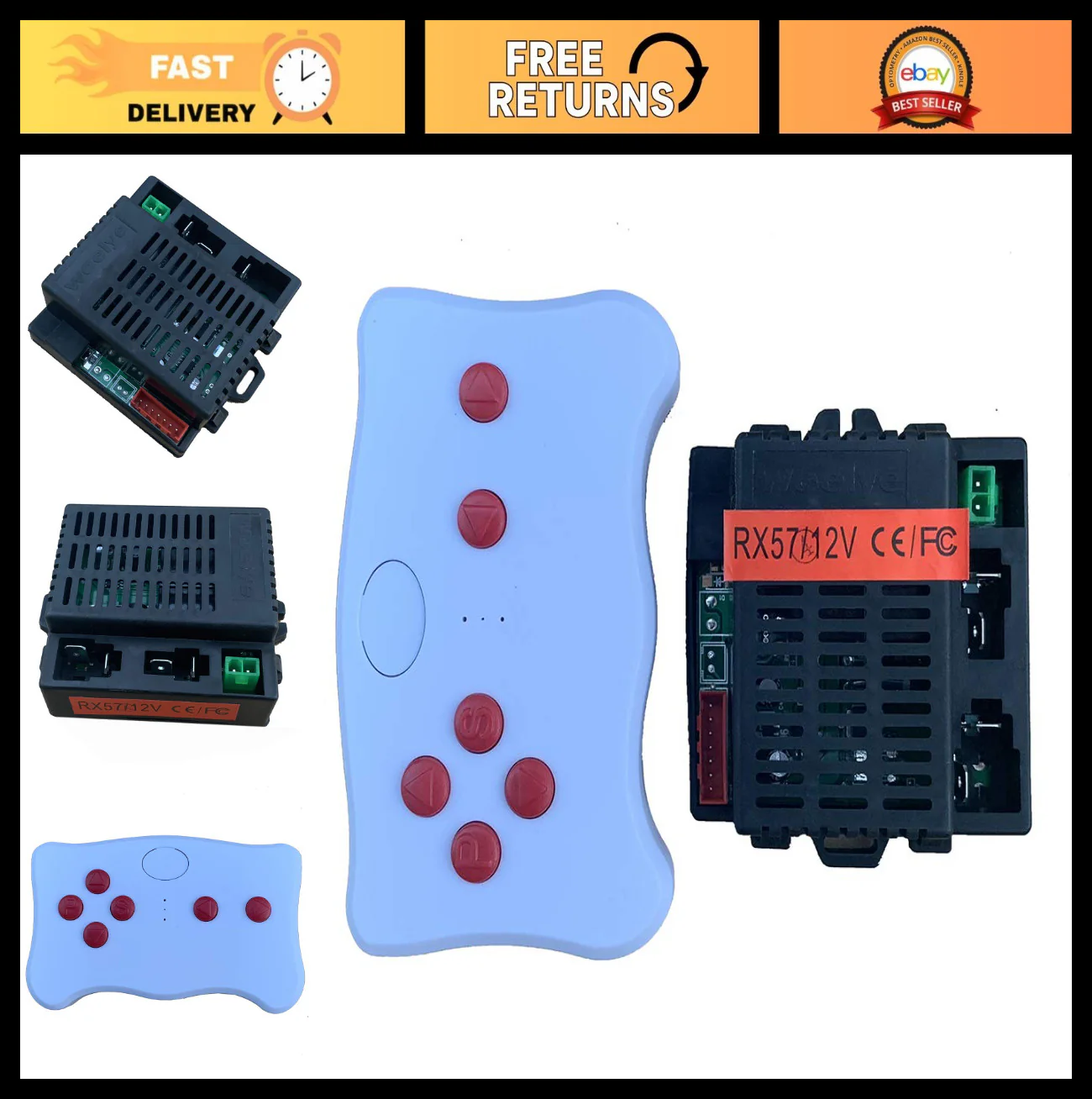 12V Electric Ride-On Car Parts for Kids - Bluetooth Remote Control Accessory