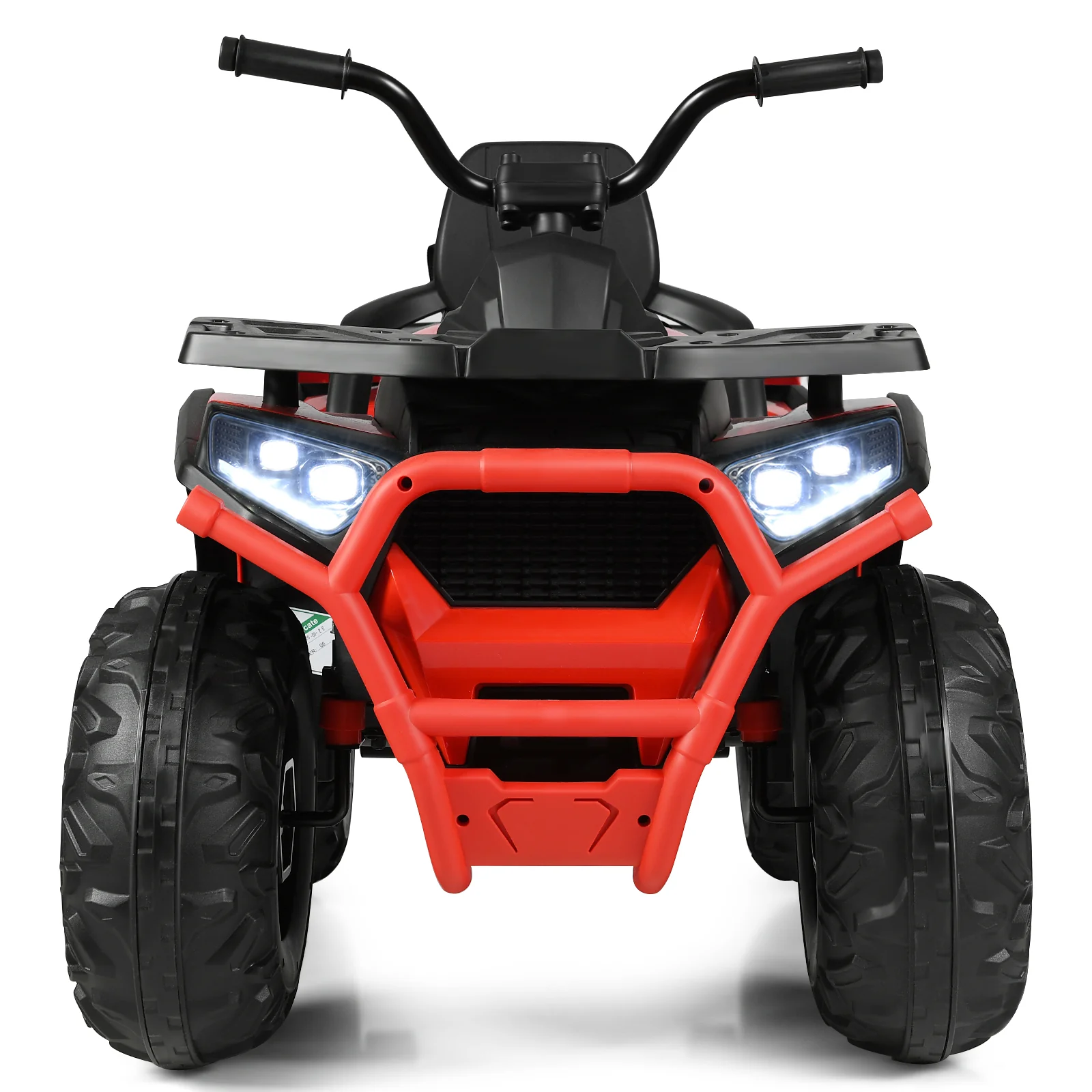 12V Kids Electric Ride On Car Toy with LED Lights in Black, Red, or White - Image 11