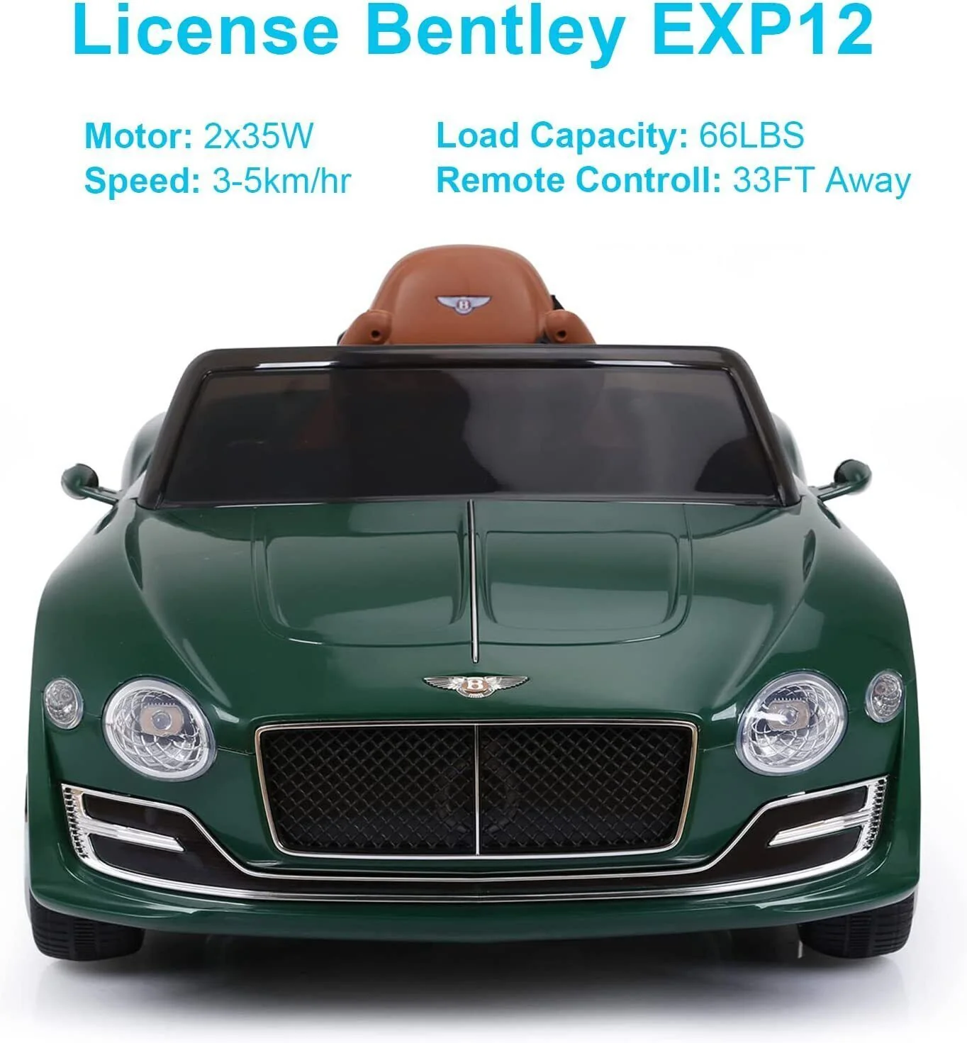 12V Kids Electric Ride-On Car Licensed Bentley Style with Remote Control - Image 13