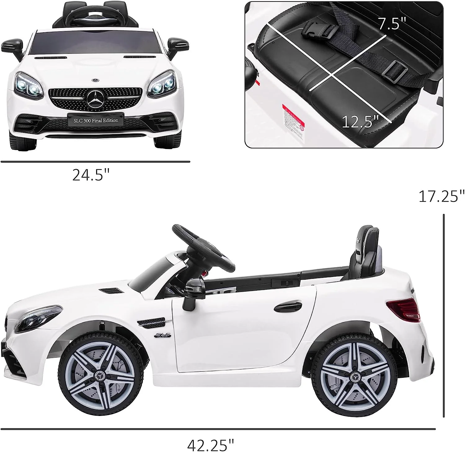 12V Kids Electric Ride on Car with Parent Remote Control - Battery Powered Fun for Little Ones - Image 4