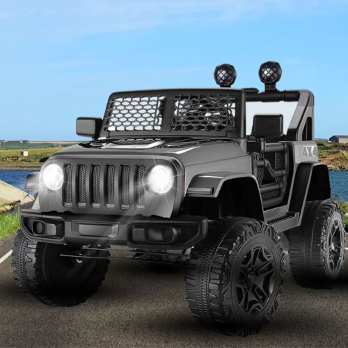 12V Kids Electric Ride-On Jeep Car with Remote Control, Bluetooth, LED Lights, and MP3 Player - Image 2