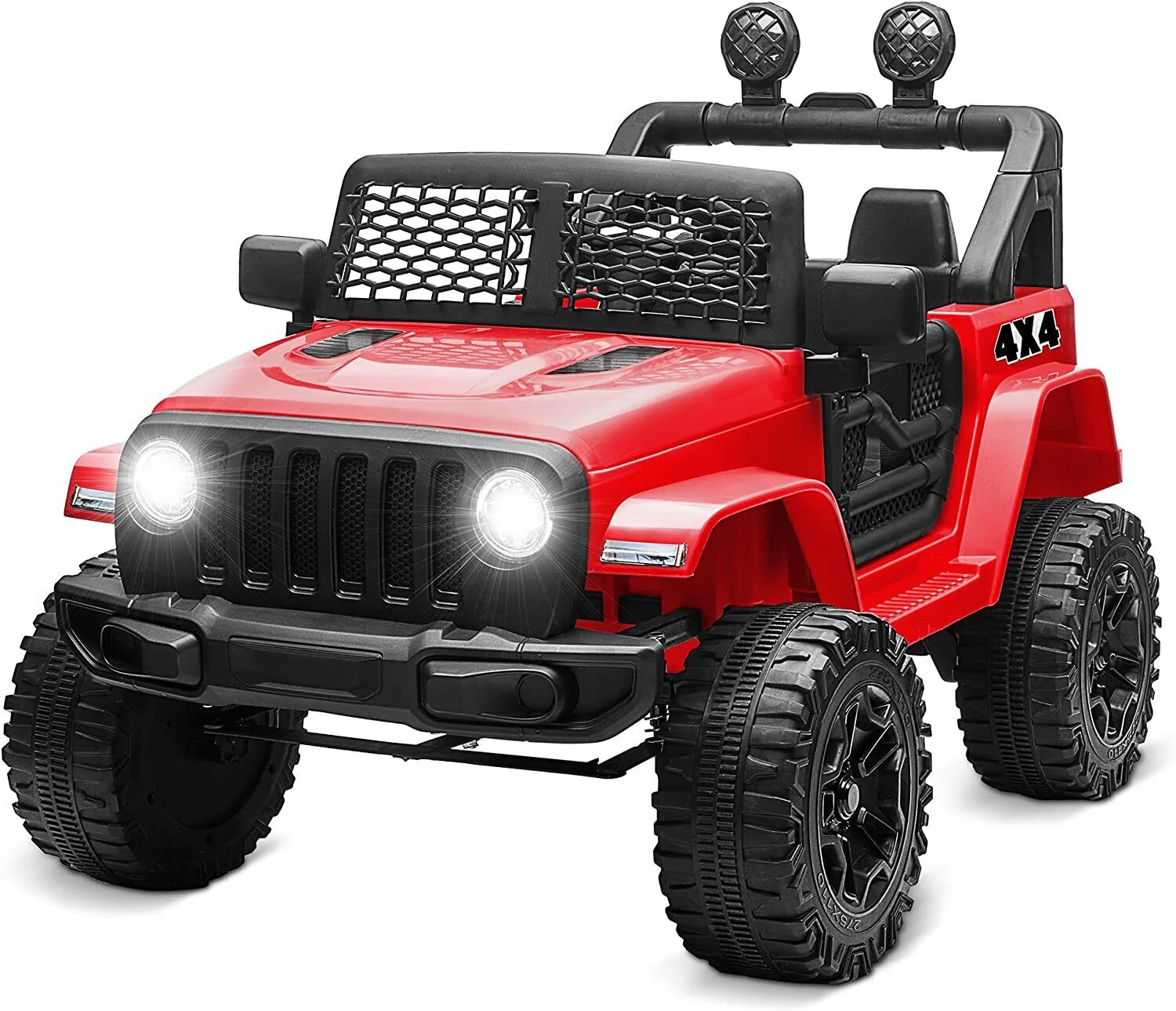 12V Kids Electric Ride-On Jeep Car with USB, Bluetooth, Remote Control, LED Lights, and MP3 Player - Image 4