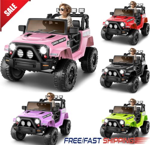 12V Kids Electric Ride On Jeep with Remote Control, 3 Speeds, and LED Lights - Brand New - Image 2