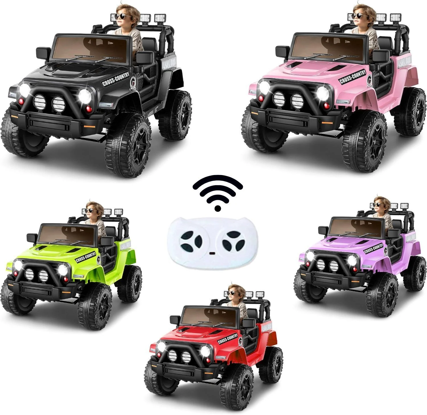 12V Kids Electric Ride On Jeep with Remote Control, 3 Speeds, and LED Lights - Brand New - Image 3