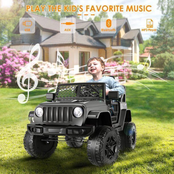 12V Kids Electric Ride On Jeep with Remote Control and 3 Speeds - Image 2
