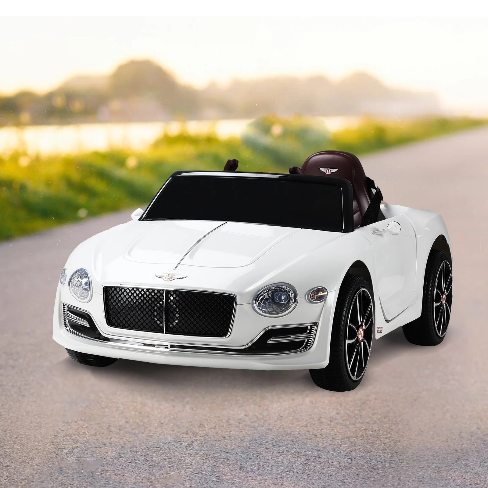12V Kids Electric Ride-On Car Licensed Bentley Style with Remote Control and LED Lights