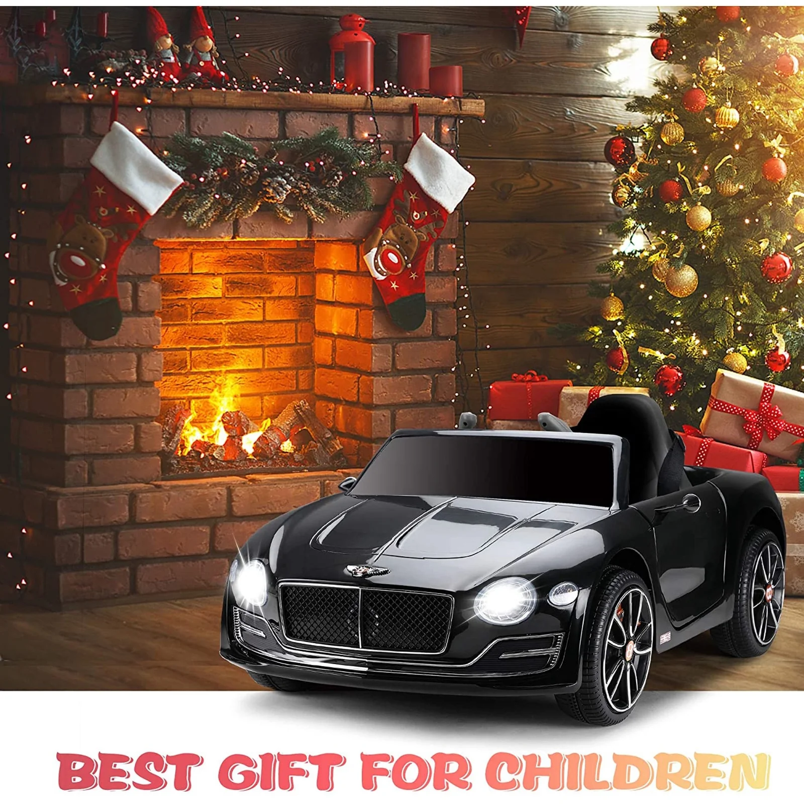 12V Kids Electric Ride-On Car Licensed Bentley Style with Remote Control and LED Lights - Image 17